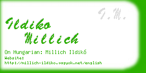 ildiko millich business card
